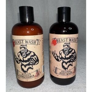 Johnny Slicks Beast Body Wash Conditioner LOT of 2 16 oz Rugged Original
